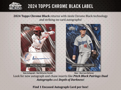 2024 Topps Chrome BLACK MLB Baseball Hobby Box CASE (12 Hobby Boxes)